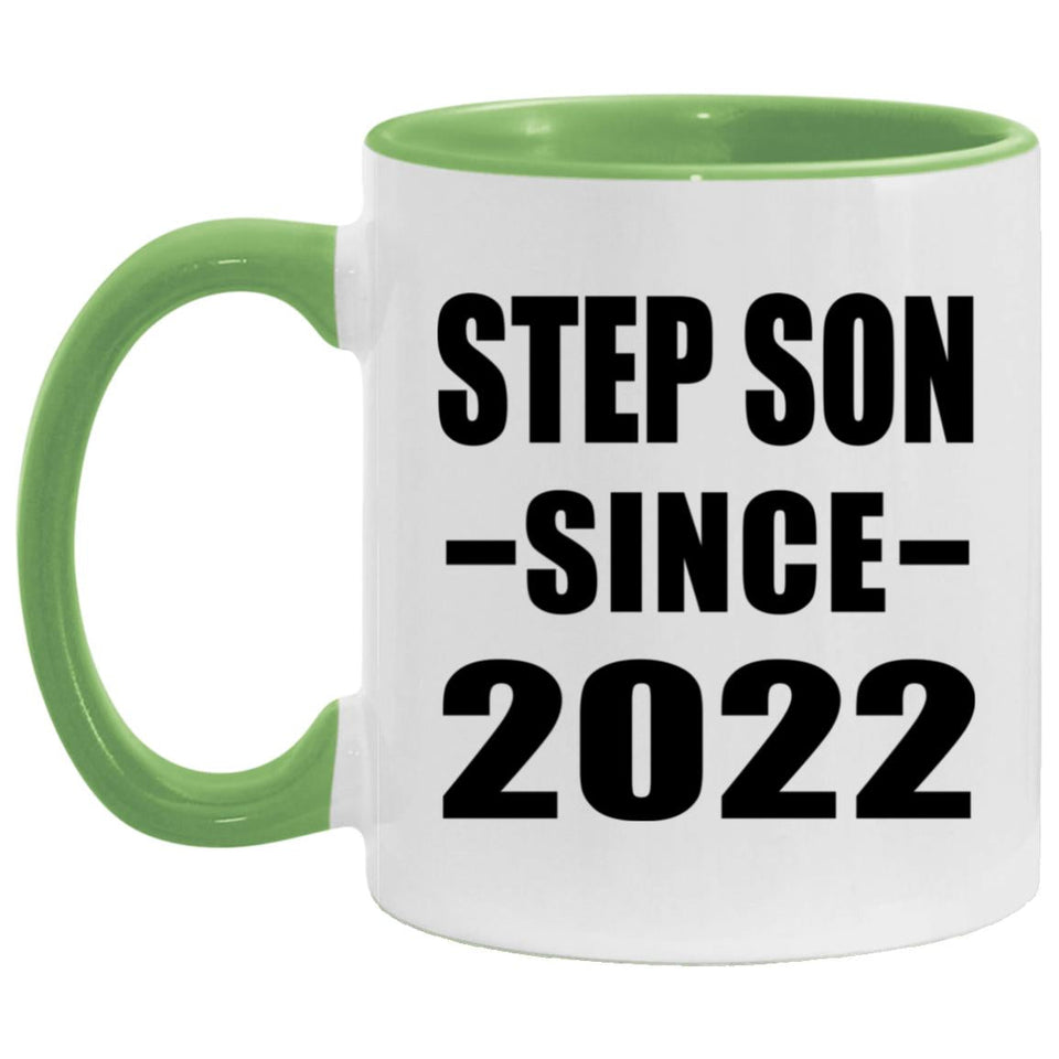 Step Son Since 2022 - 11oz Accent Mug Green