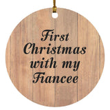 First Christmas With My Fiancee - Circle Ornament C