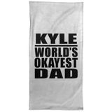 Kyle World's Okayest Dad - Hand Towel