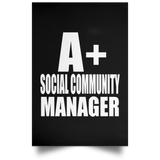 A+ Social Community Manager - Poster Portrait