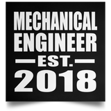 Mechanical Engineer Established EST. 2018 - Poster Square