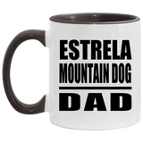 Estrela Mountain Dog Dad - 11oz Accent Mug Black