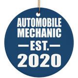 Automobile Mechanic Established EST. 2020 - Circle Ornament