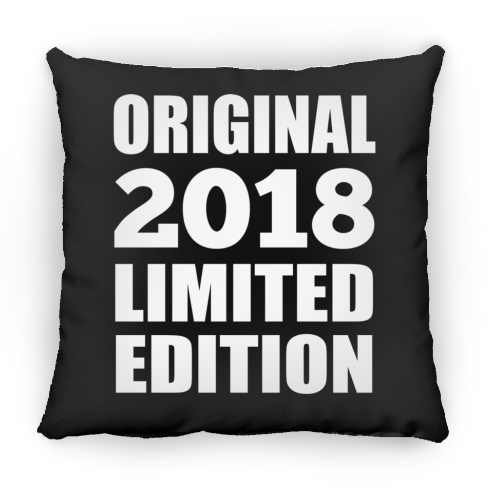 6th Birthday Original 2018 Limited Edition - Throw Pillow Black