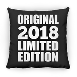 6th Birthday Original 2018 Limited Edition - Throw Pillow Black