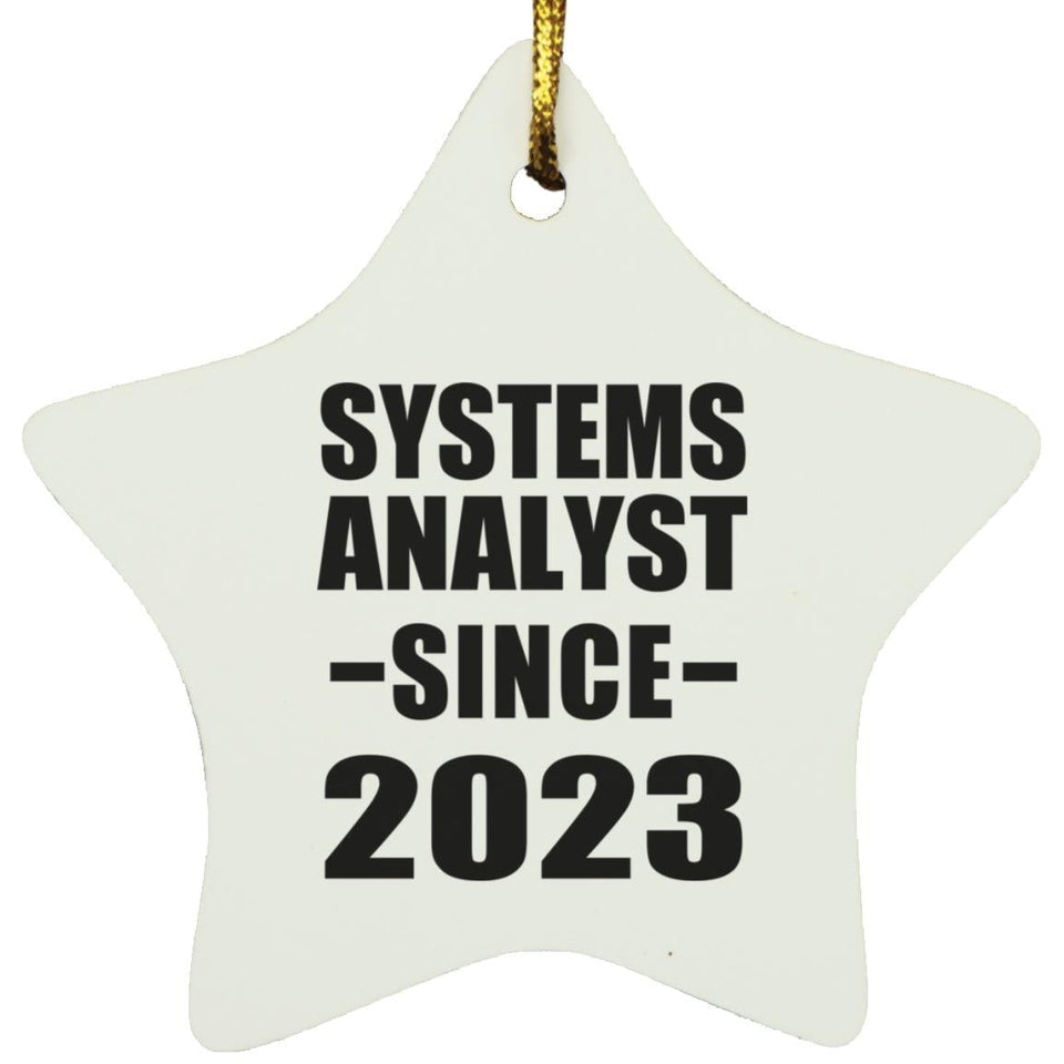 Systems Analyst Since 2023 - Star Ornament