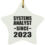 Systems Analyst Since 2023 - Star Ornament