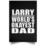 Larry World's Okayest Dad - Poster Portrait