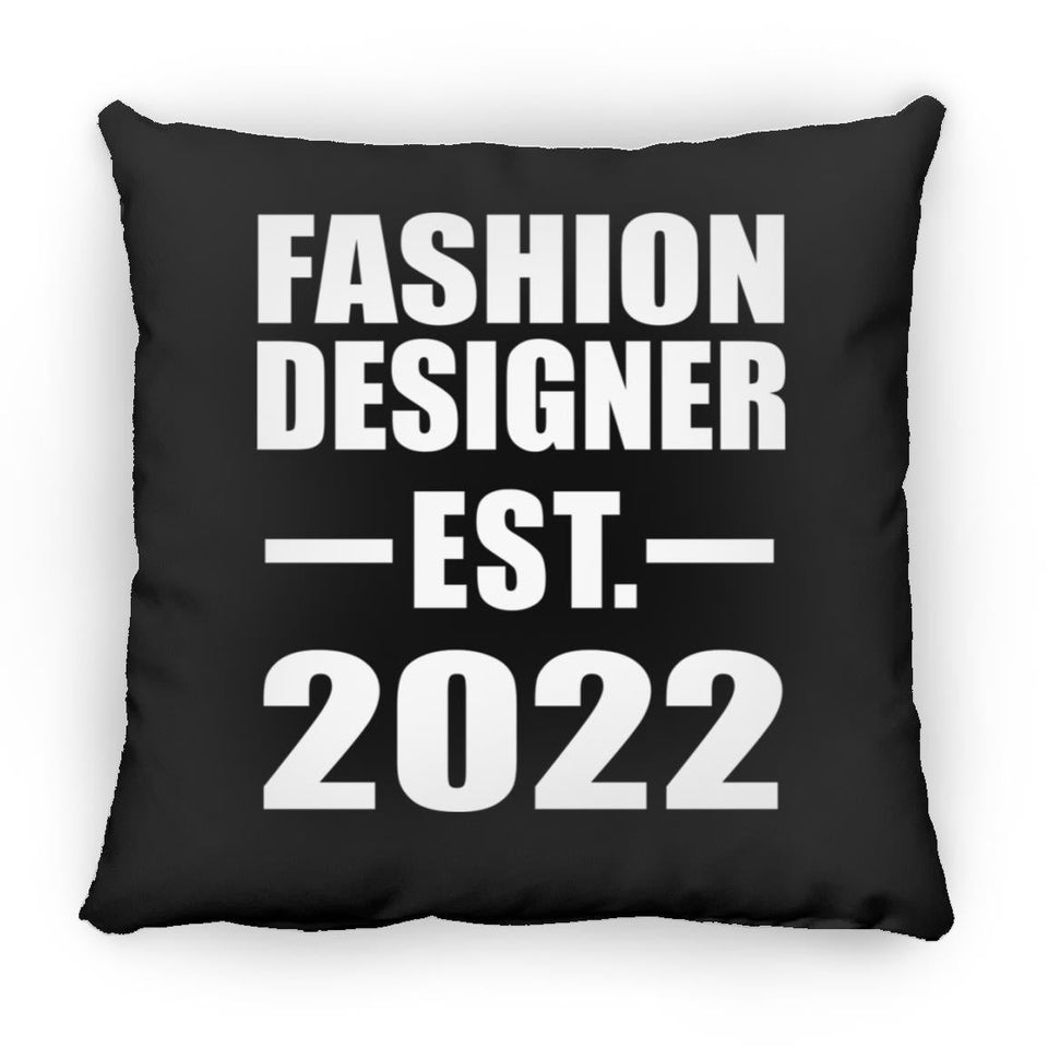 Fashion Designer Established EST. 2022 - Throw Pillow Black
