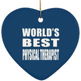 World's Best Physical Therapist - Heart Ornament