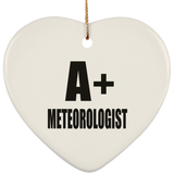 A+ Meteorologist - Heart Ornament