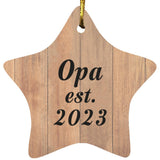 Opa Established Est. 2023 - Star Ornament C