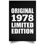 46th Birthday Original 1978 Limited Edition - Poster Portrait