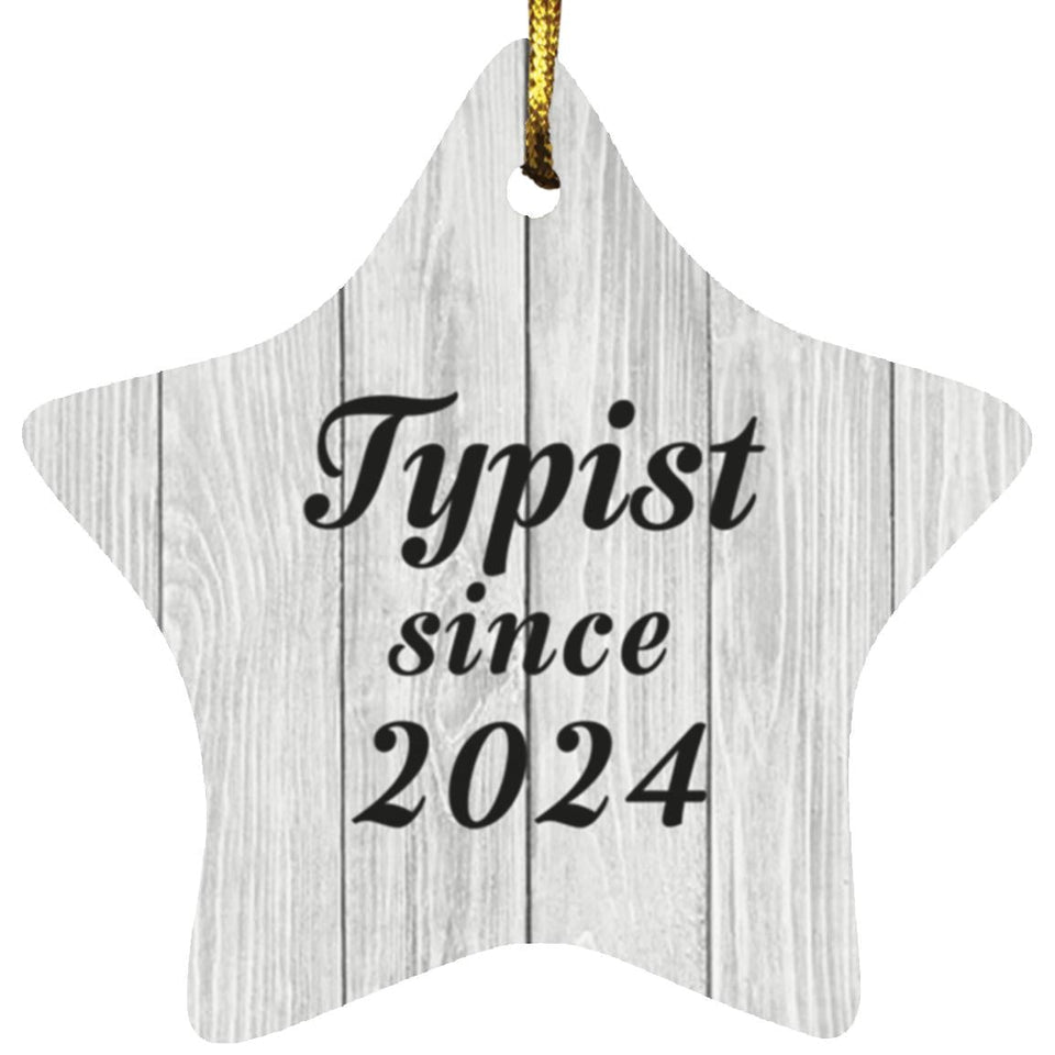 Typist Since 2024 - Star Ornament F