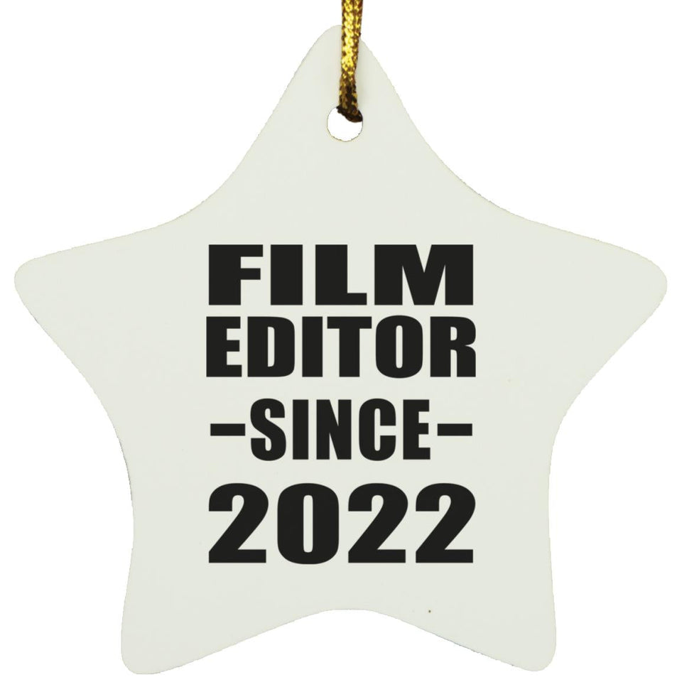 Film Editor Since 2022 - Star Ornament