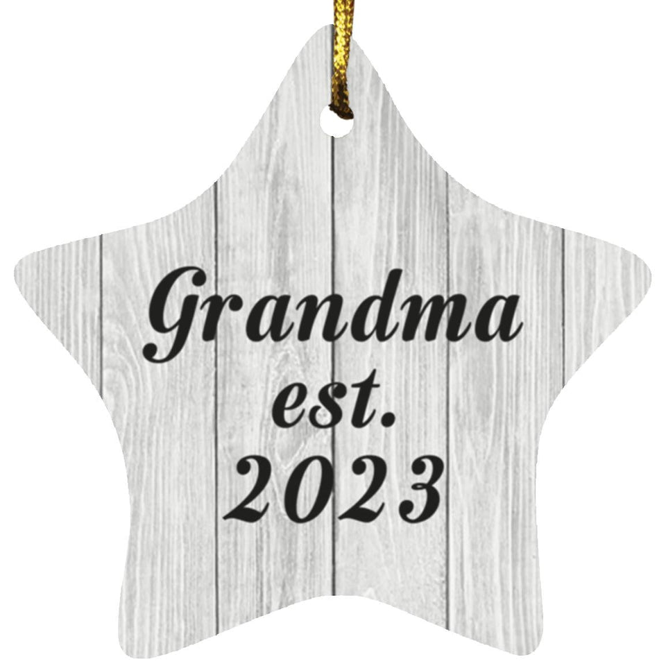 Grandma Established Est. 2023 - Star Ornament F