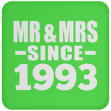 31st Anniversary Mr & Mrs Since 1993 - Drink Coaster