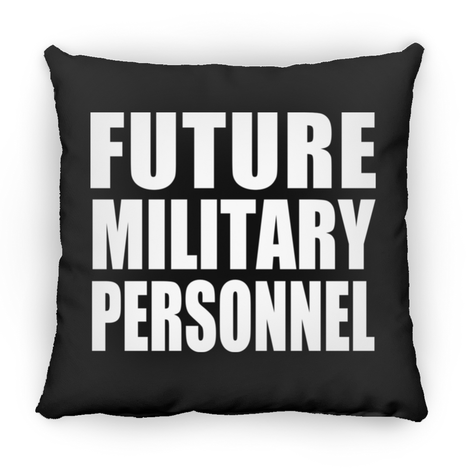 Future Military Personnel - Throw Pillow Black