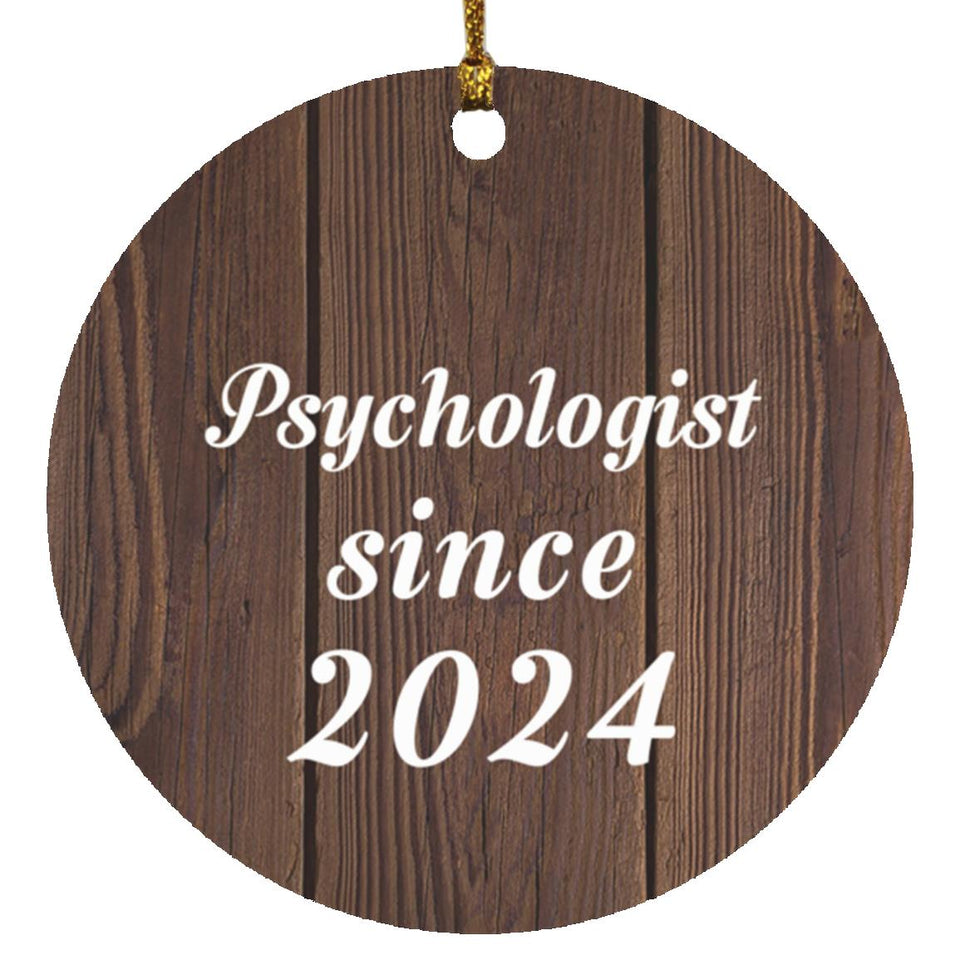 Psychologist Since 2024 - Circle Ornament D
