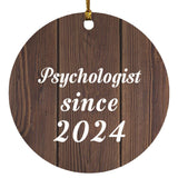 Psychologist Since 2024 - Circle Ornament D