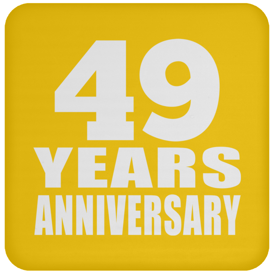 49th Anniversary 49 Years - Drink Coaster