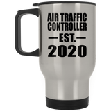 Air Traffic Controller Established EST. 2020 - Silver Travel Mug