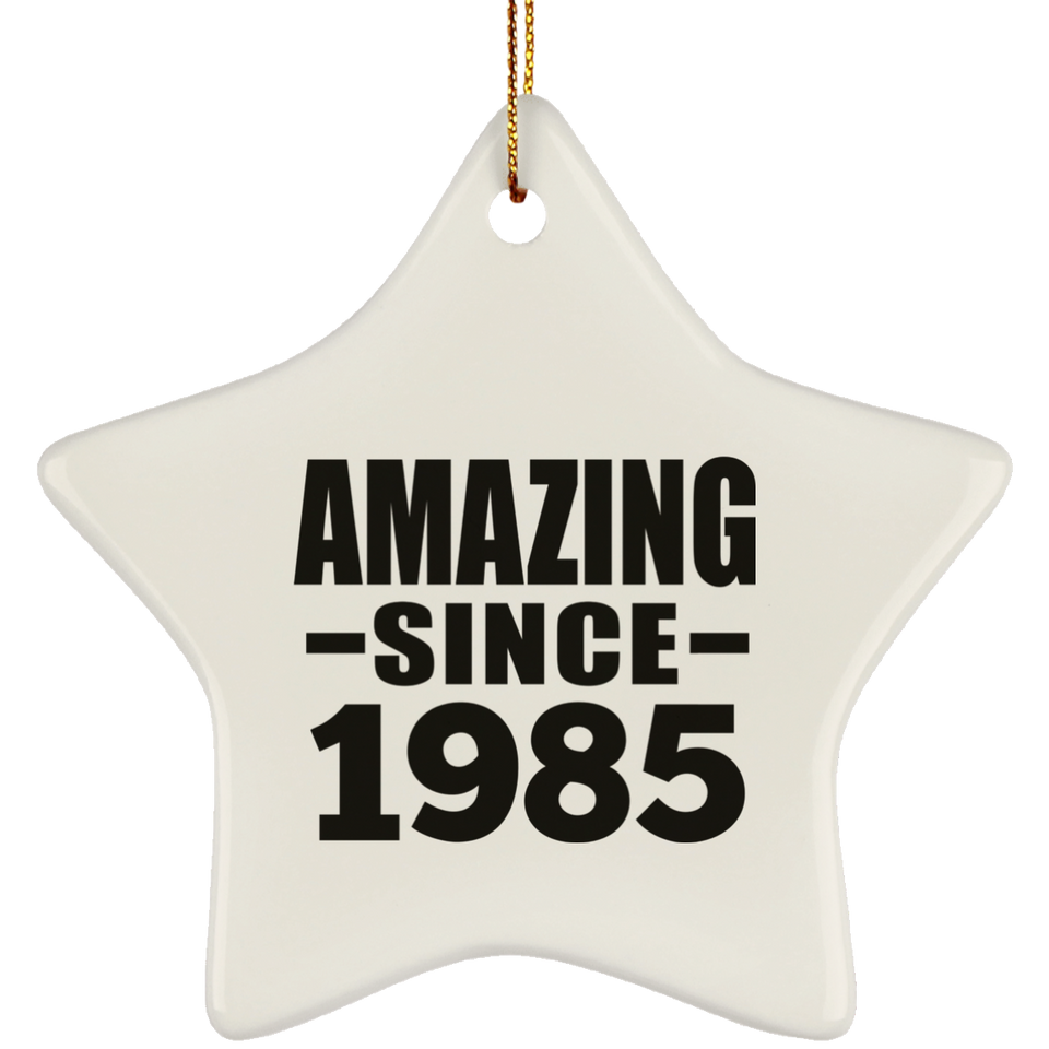 39th Birthday Amazing Since 1985 - Star Ornament