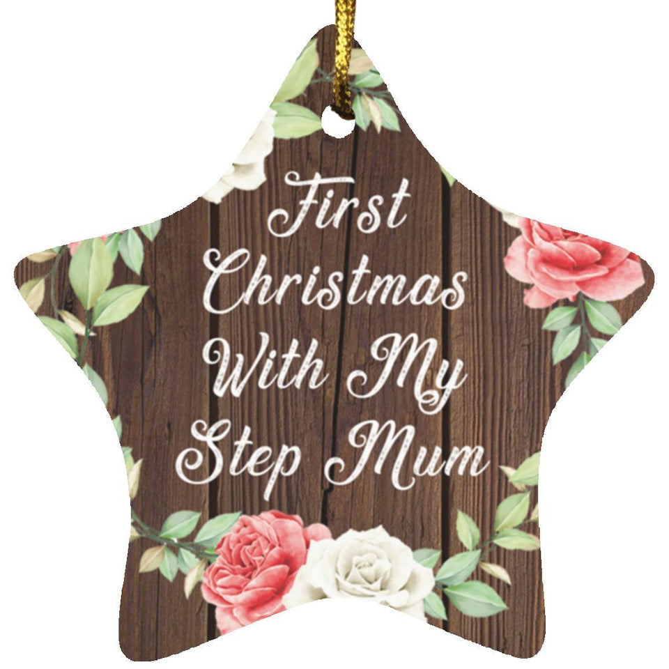 First Christmas With My Step Mum - Star Ornament A