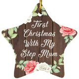 First Christmas With My Step Mum - Star Ornament A