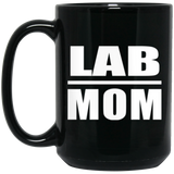 Lab Mom - 15oz Coffee Mug Black