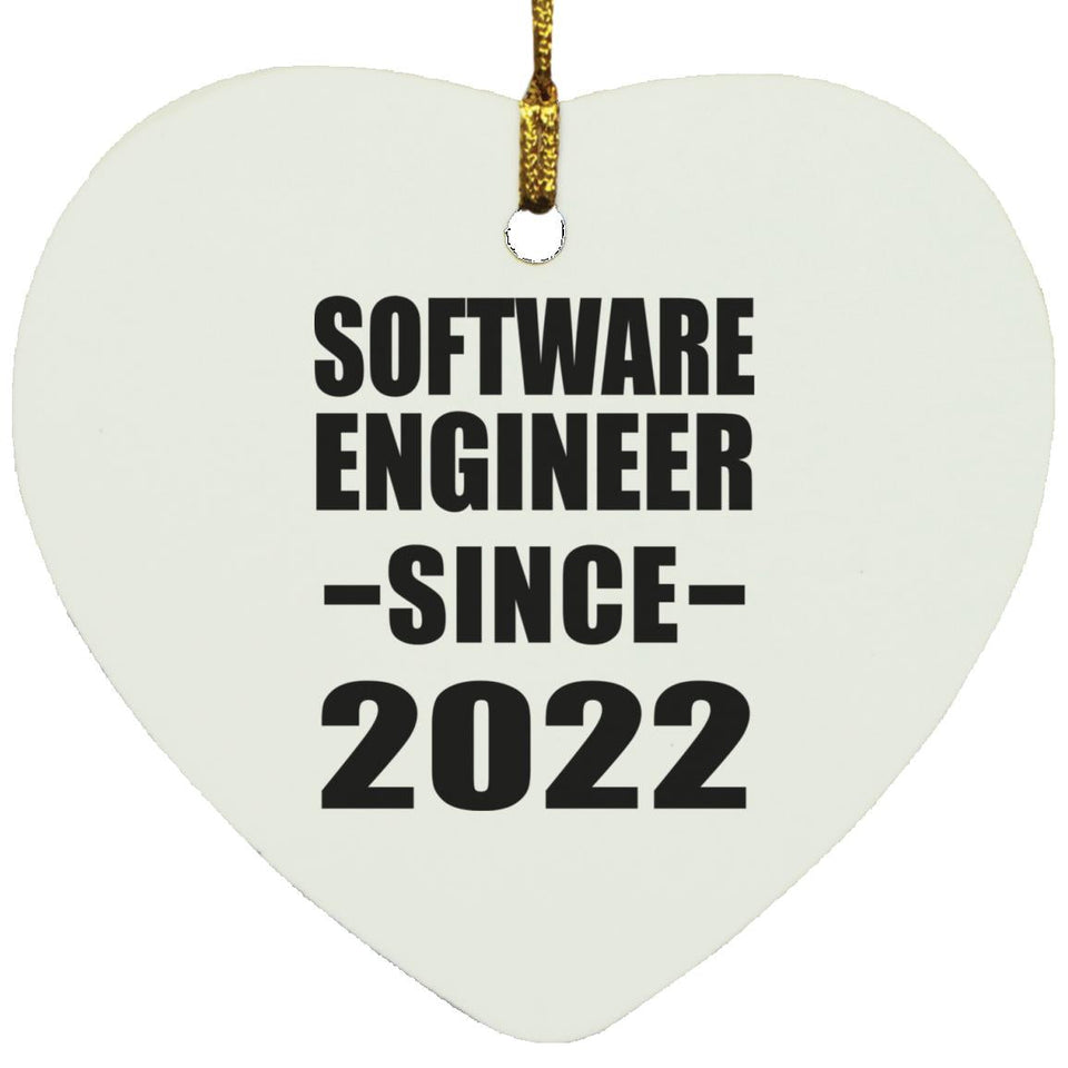 Software Engineer Since 2022 - Heart Ornament