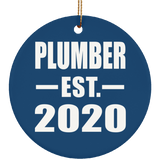 Plumber Established EST. 2020 - Circle Ornament