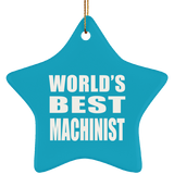 World's Best Machinist - Star Ornament