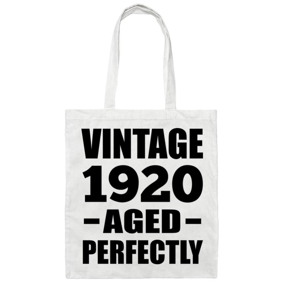 104th Birthday Vintage 1920 Aged Perfectly - Tote Bag White