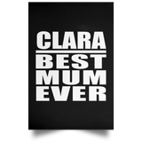 Clara Best Mum Ever - Poster Portrait