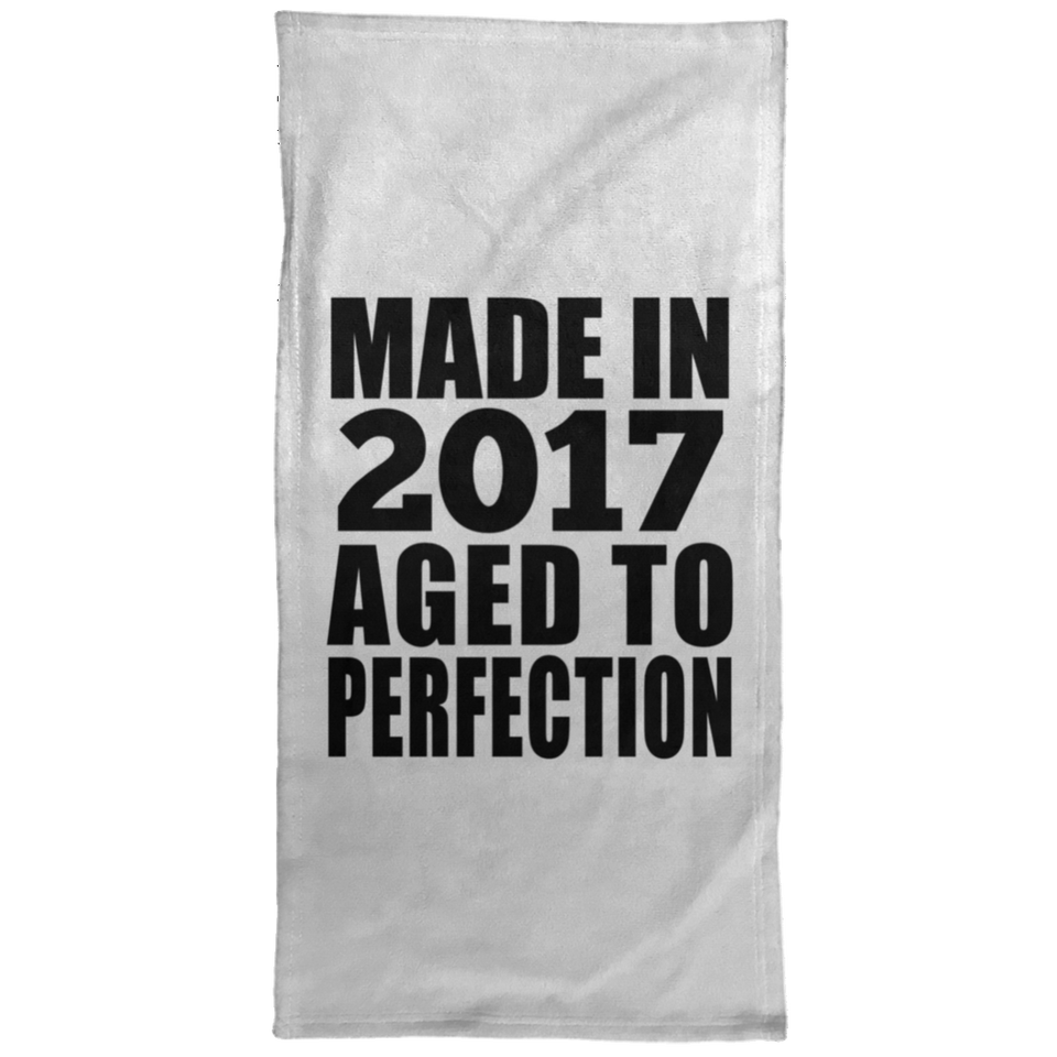 7th Birthday Made In 2017 Aged to Perfection - Hand Towel