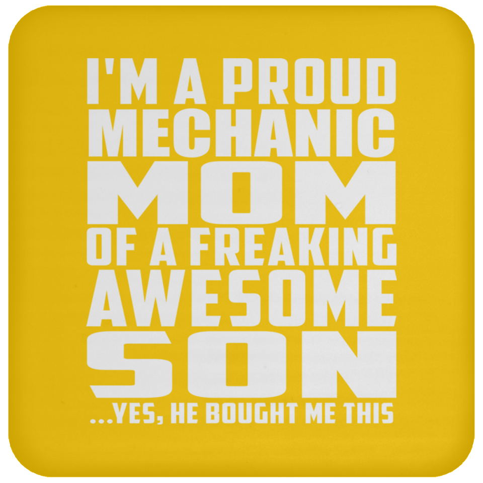 Proud Mechanic Mom Of Awesome Son - Drink Coaster
