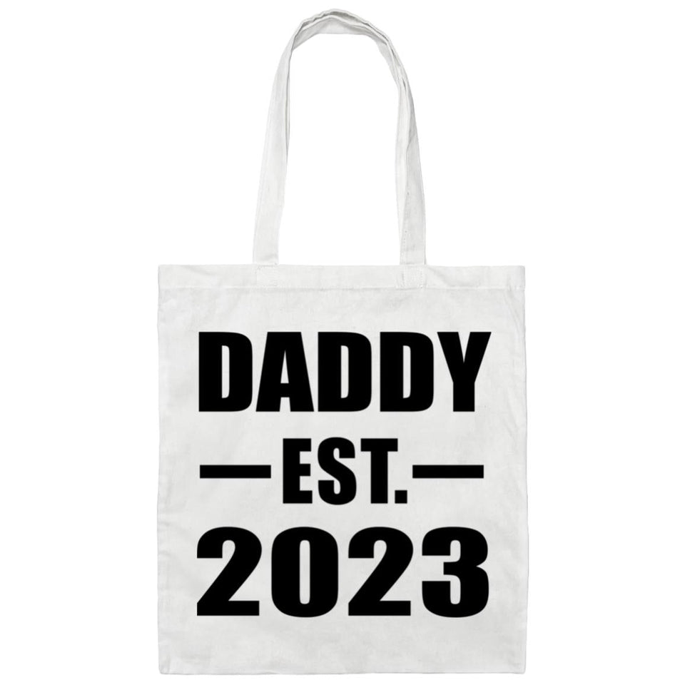 Daddy Established EST. 2023 - Tote Bag White
