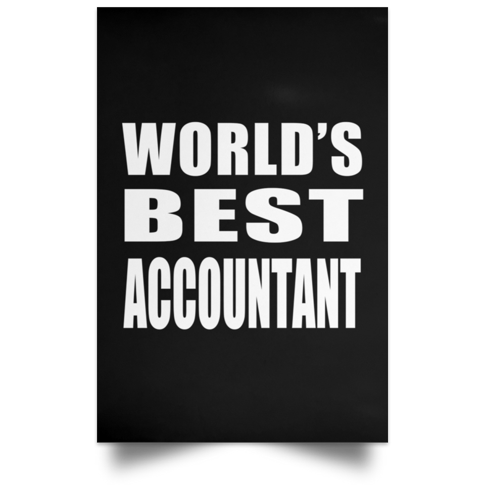 World's Best Accountant - Poster Portrait