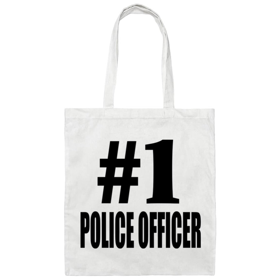 Number One #1 Police Officer - Tote Bag White
