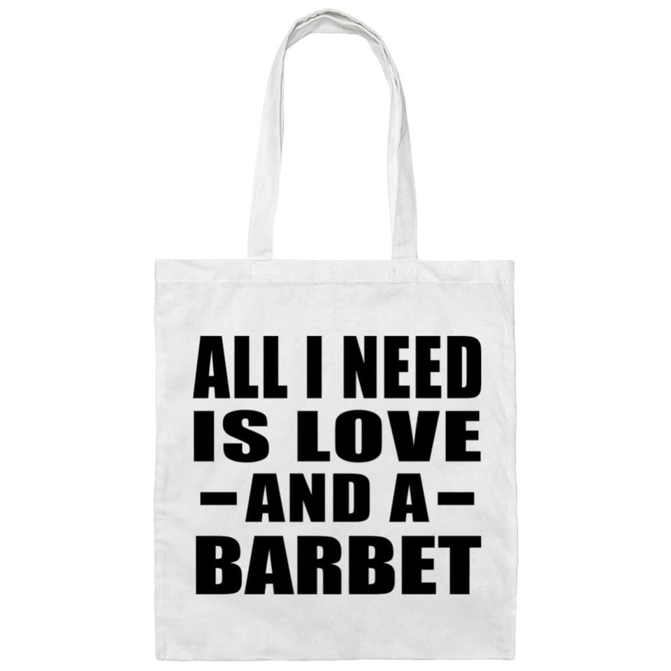 All I Need Is Love And A Barbet - Tote Bag White