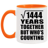 38th Anniversary Square Root of 1444 Years Who's Counting - 11oz Accent Mug Orange