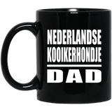 Nederlandse Kooikerhondje Dad - 11oz Coffee Mug Black