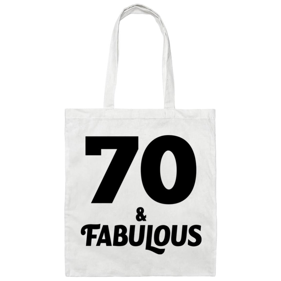 70th Birthday 70 & Fabulous - Tote Bag White