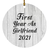 First Year As Girlfriend 2021 - Circle Ornament F