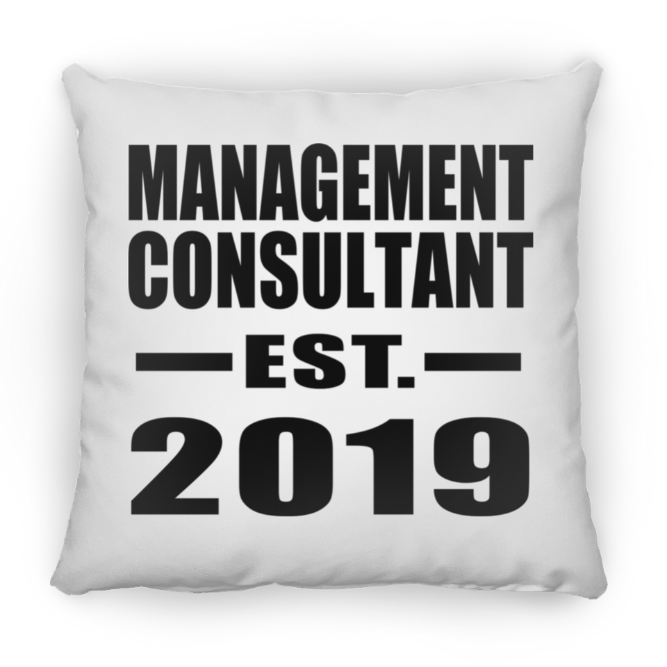 Management Consultant Established EST. 2019 - Throw Pillow