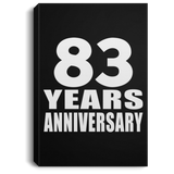 83rd Anniversary 83 Years Anniversary - Canvas Portrait