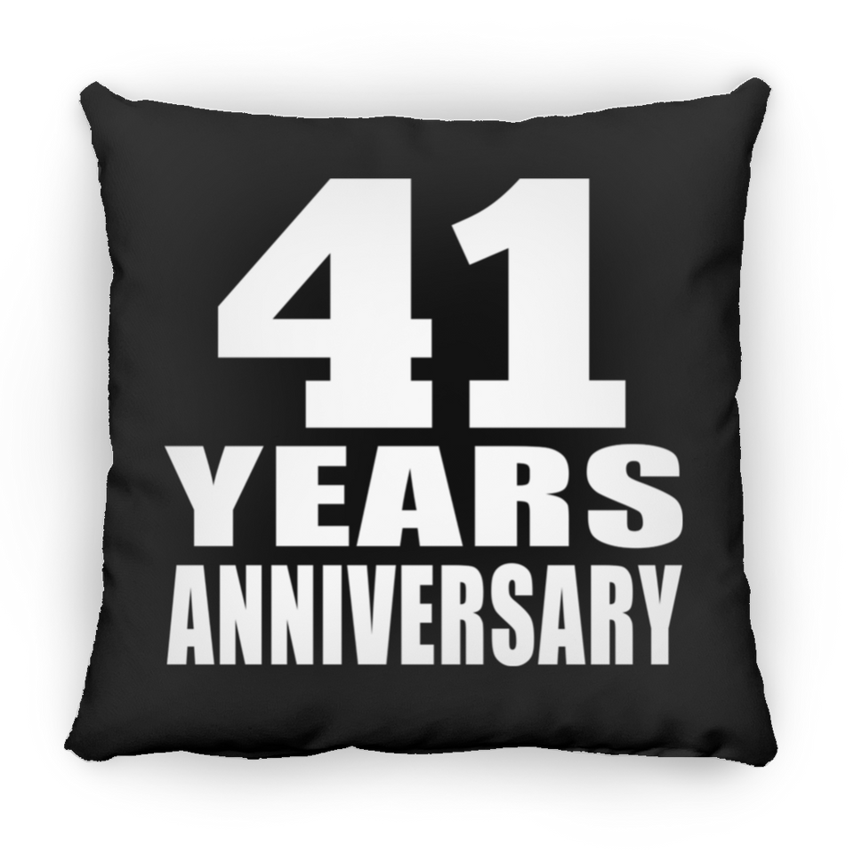 41st Anniversary 41 Years - Throw Pillow Black