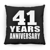 41st Anniversary 41 Years - Throw Pillow Black