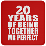 20th Anniversary 20 Years Of Being Mr Perfect - Drink Coaster